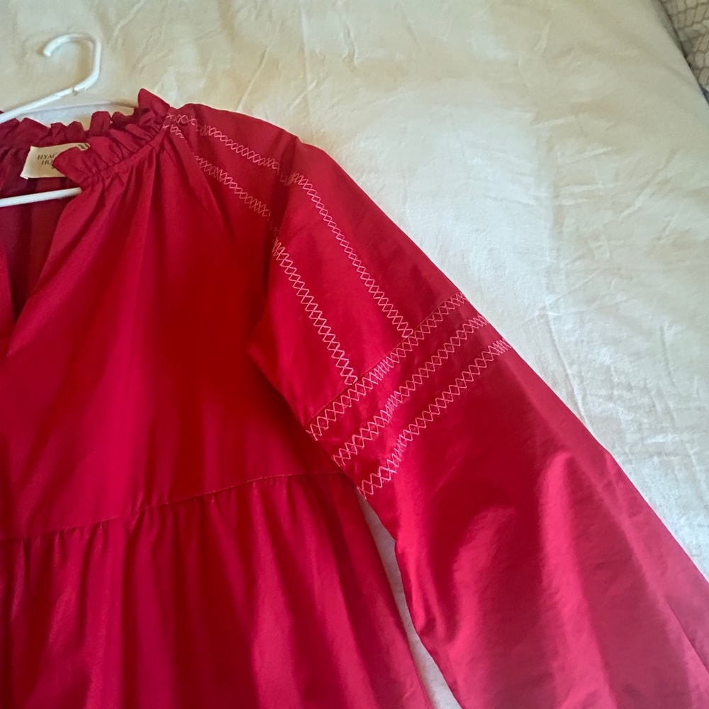 Hyacinth House red and pink Crosley tiered mini dress - Picture 6 of 8